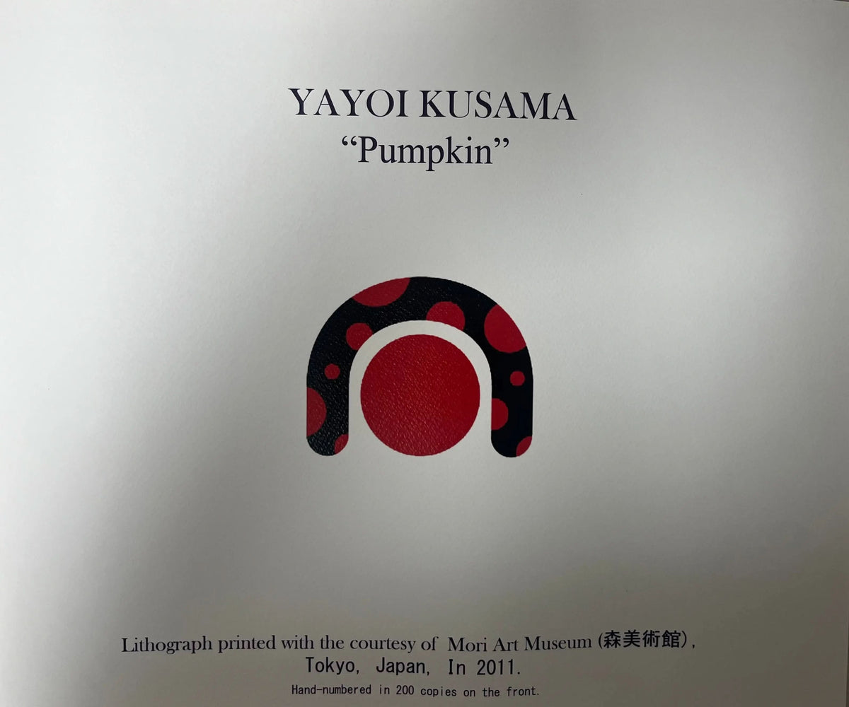 Yayoi Kusama – Pumpkin (Black/White) 2011