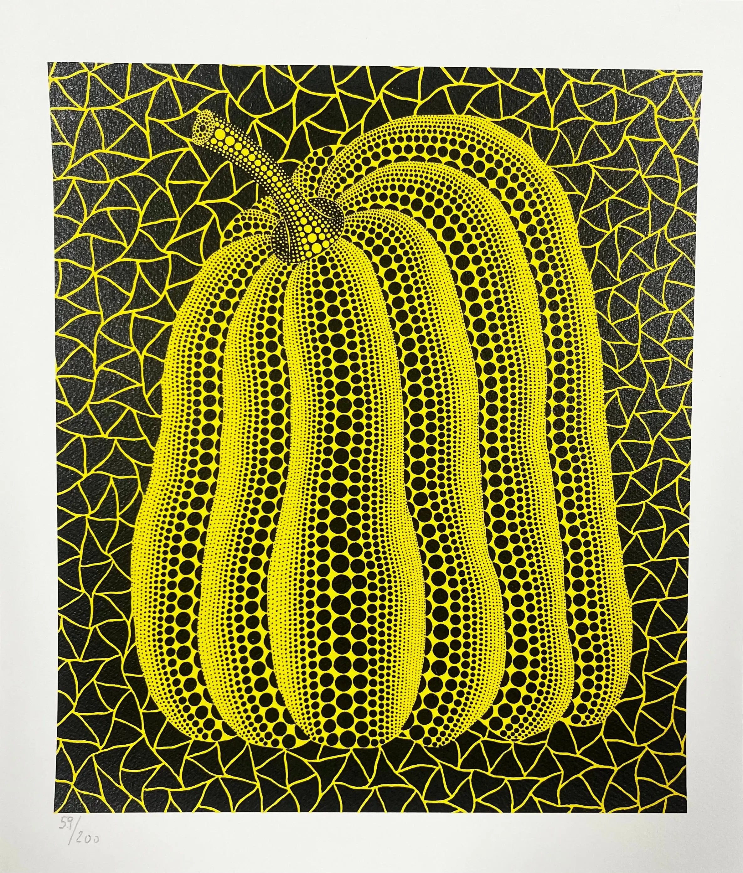 Yayoi Kusama – Yellow Pumpkin, 2011 – Official Silkscreen Edition Authorized by Mori Art Museum, Tokyo LYNART STORE