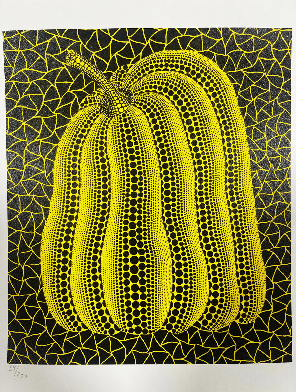 Yayoi Kusama – Yellow Pumpkin, 2011 – Official Silkscreen Edition Authorized by Mori Art Museum, Tokyo LYNART STORE