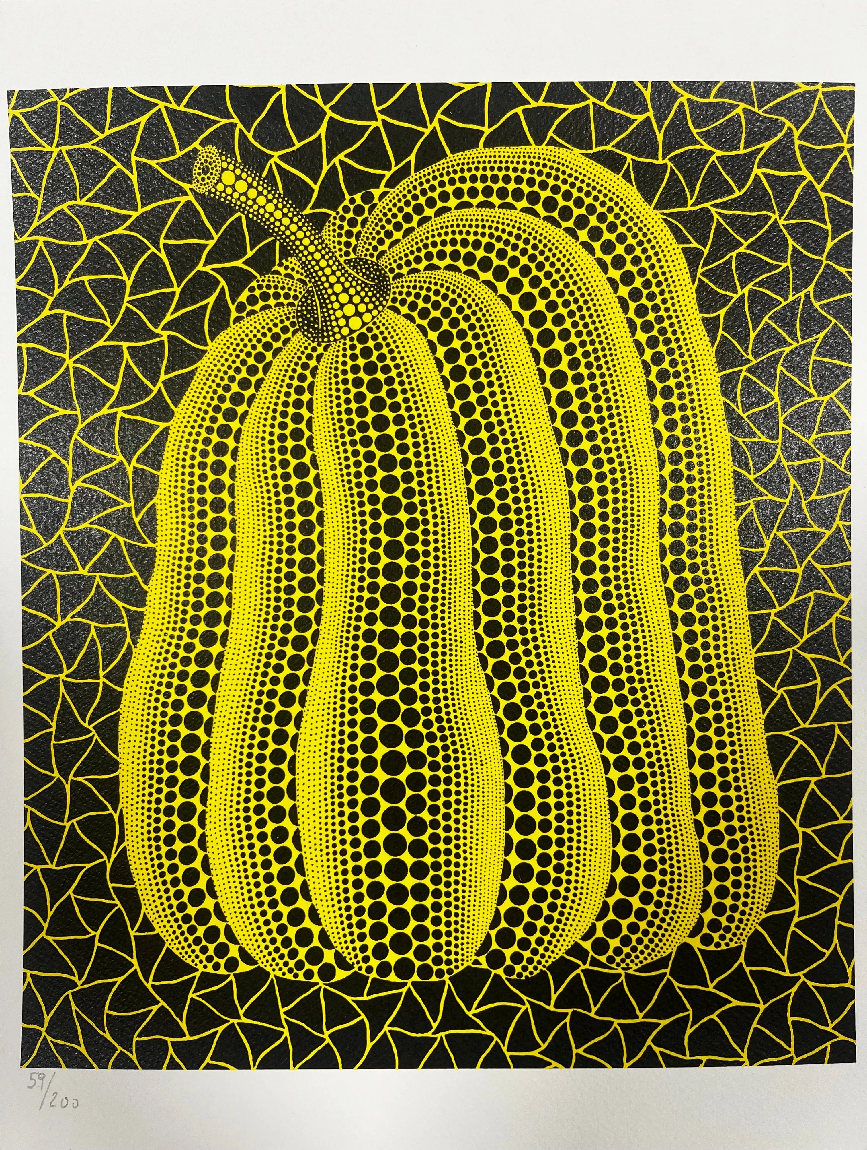 Yayoi Kusama – Yellow Pumpkin, 2011 – Official Silkscreen Edition Authorized by Mori Art Museum, Tokyo LYNART STORE