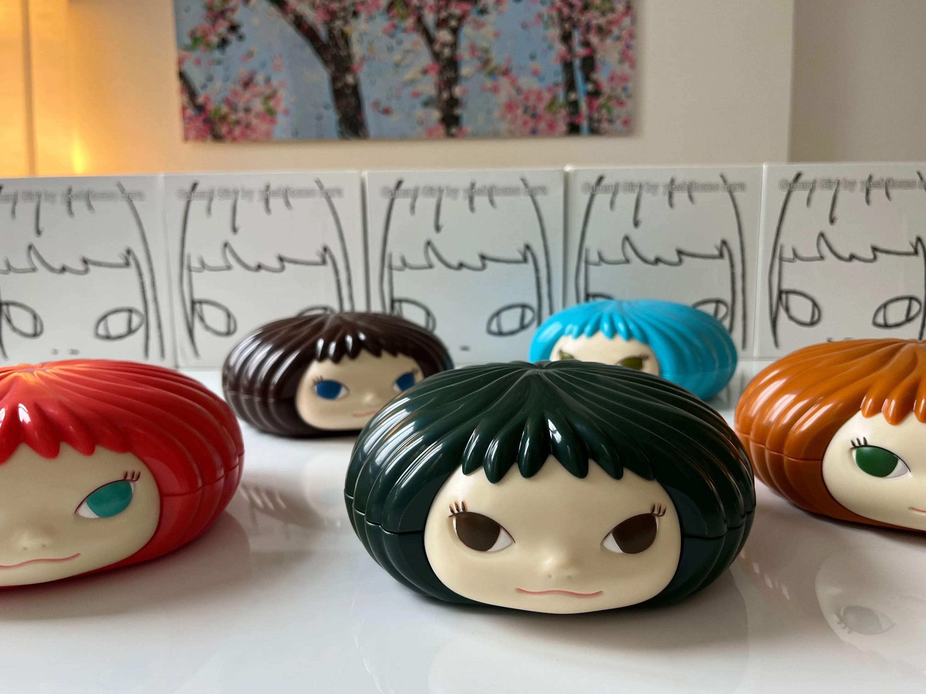 Yoshitomo Nara – Gummi Girl Candy Jar Green (2006) – LYNART STORE Yoshitomo Nara – Gummi Girl Candy Jar Green (2006) – LYNART STORE