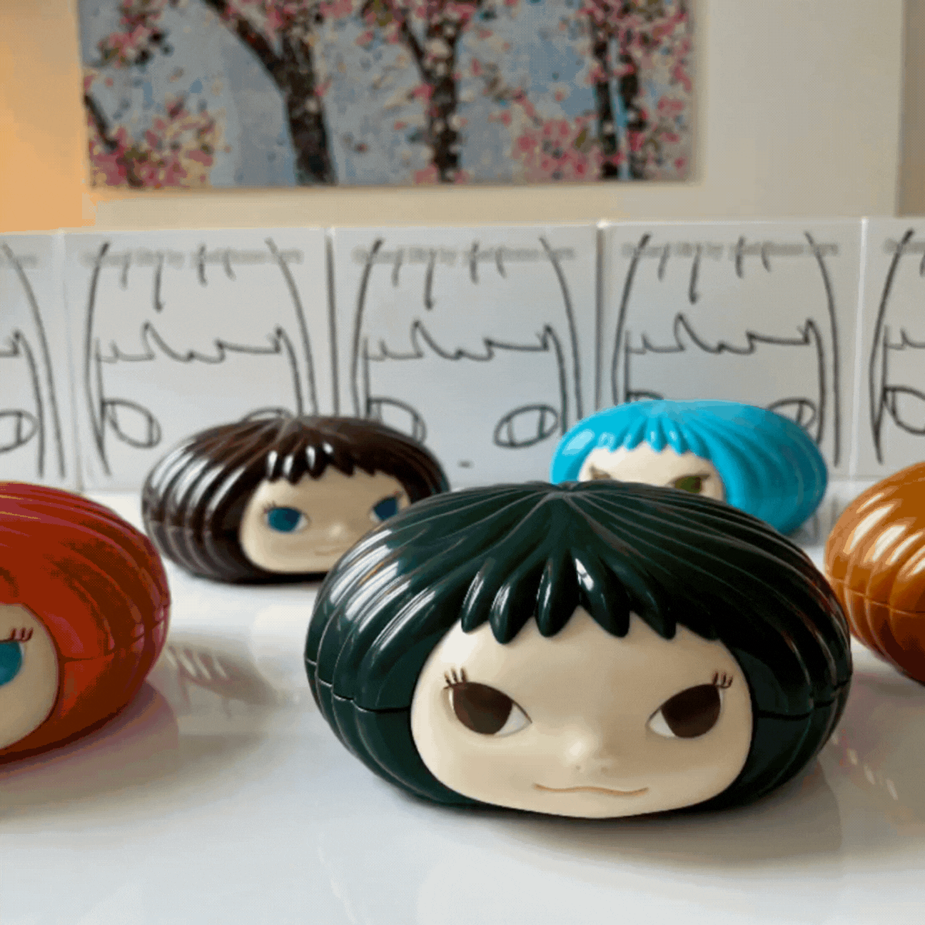 Yoshitomo Nara – Gummi Girl Candy Jar Green (2006) – LYNART STORE Yoshitomo Nara – Gummi Girl Candy Jar Green (2006) – LYNART STORE
