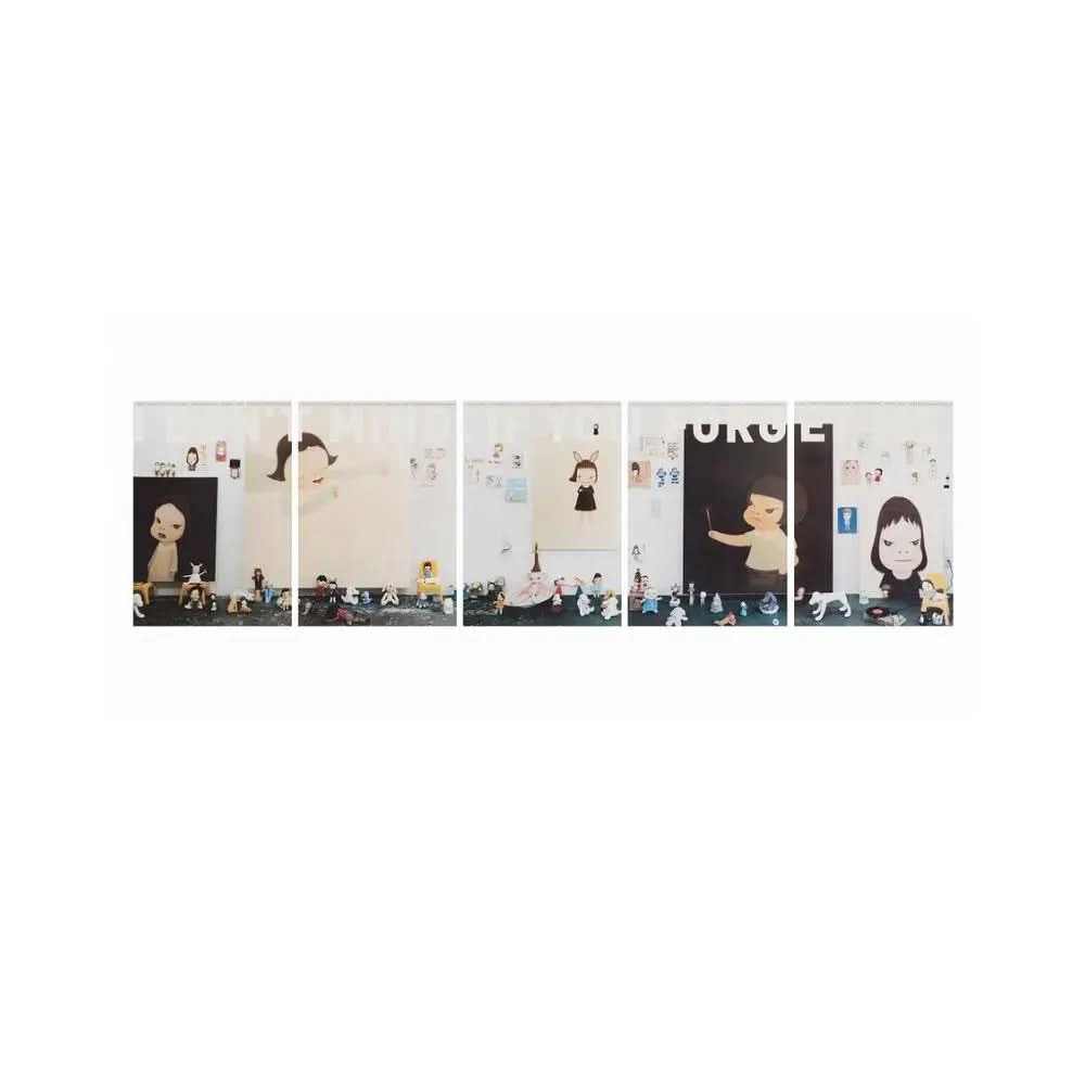 Yoshitomo Nara - I don't mind, if you forget me - (Set of 5) - Color offset lithograph, exhibition edition