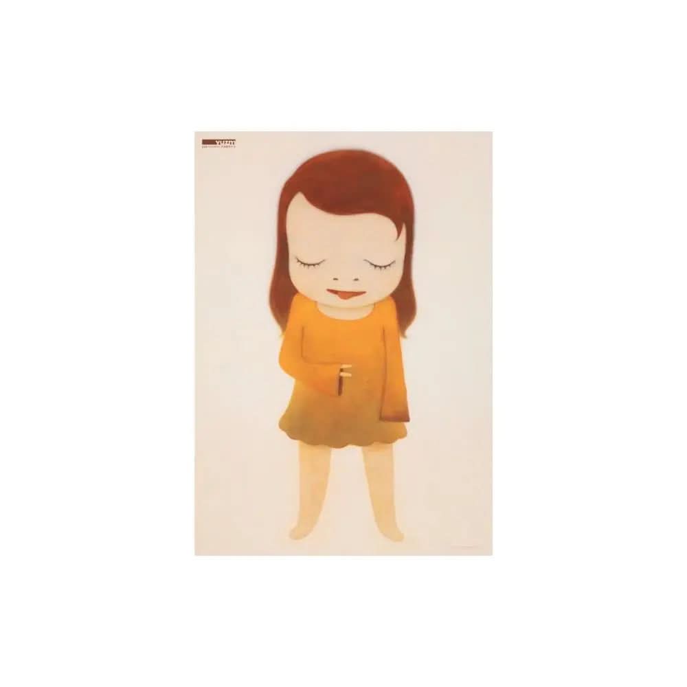 Yoshitomo Nara - Jolie the Little Thinker,  Lithographie Offset - Color offset lithograph