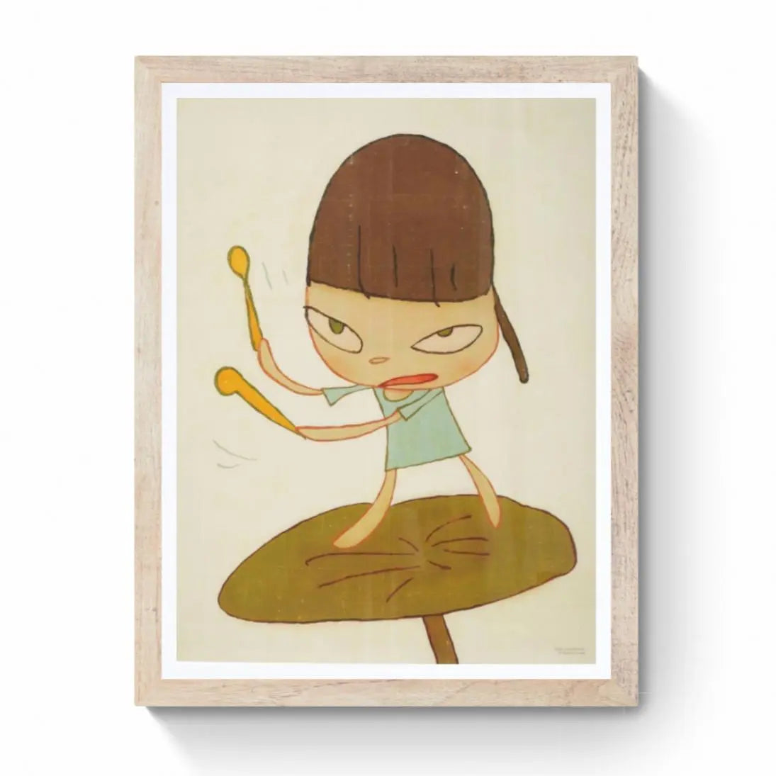 Yoshitomo Nara, 'Marching on a Butterbur Leaf' Lithographie Offset L.Y.N.A.R.T Store