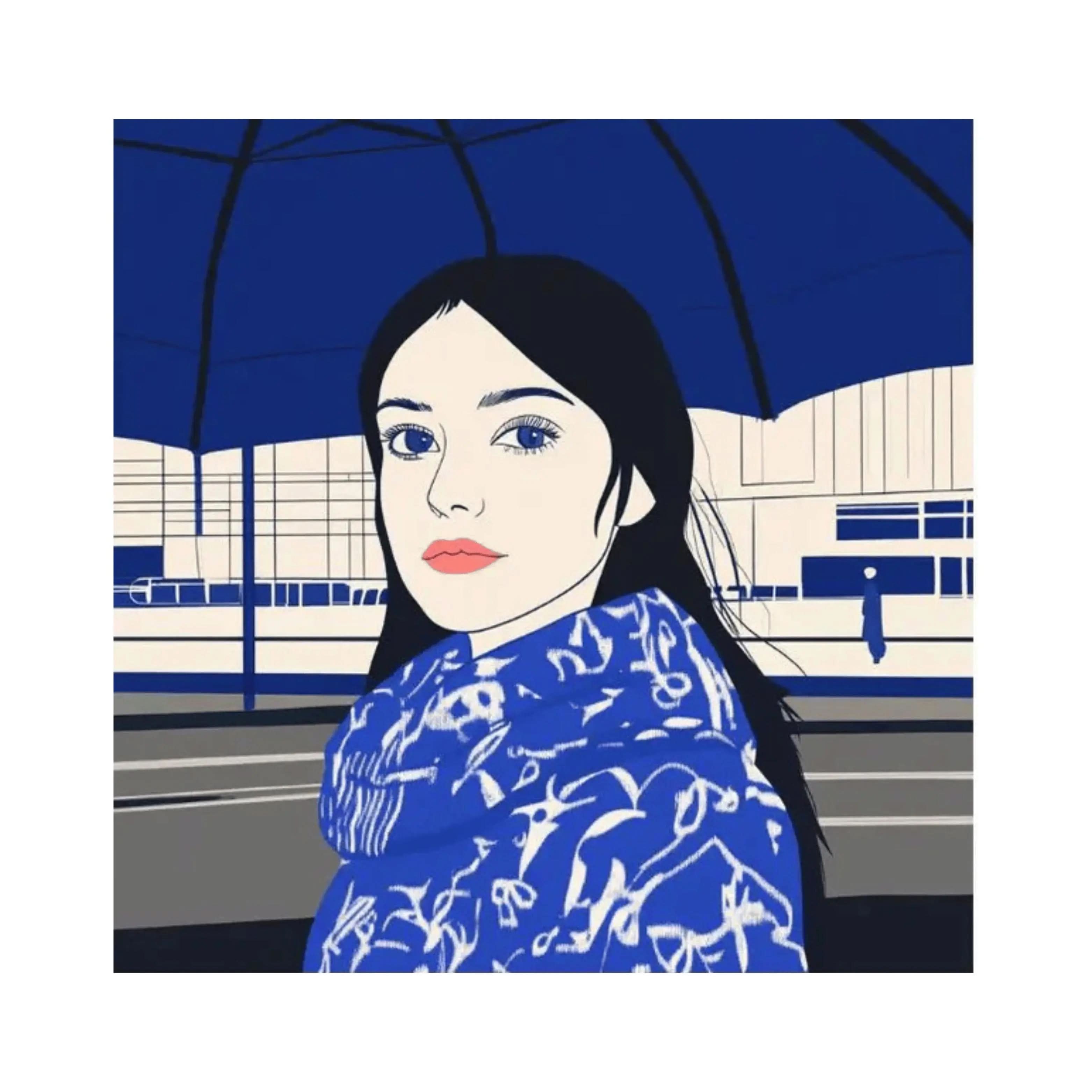 Yun Sé, Under the Blue Sky (Main Edition), 2024 - 24-color screenprint on Somerset 300 g/m² paper