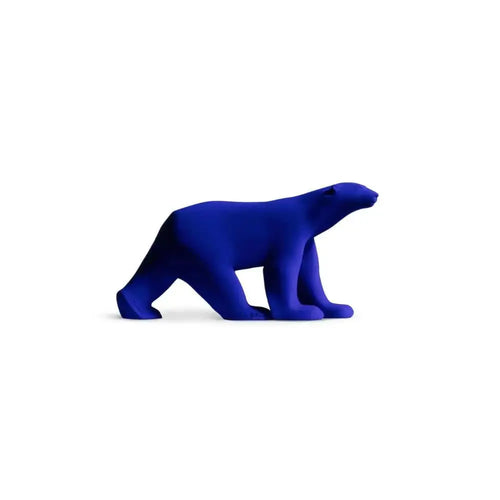 Yves Klein - L'Ours Pompom - Handcrafted resin finished in Yves Klein Blue