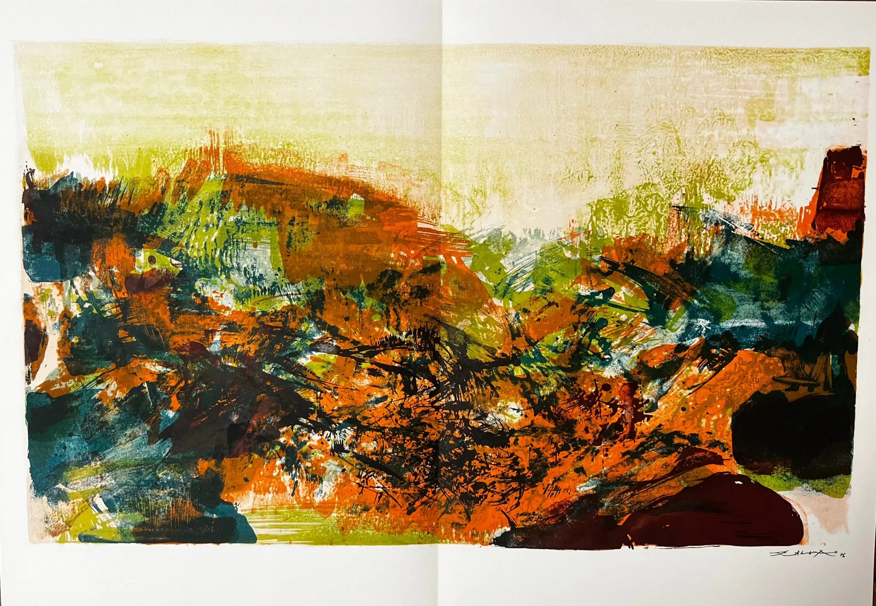 Zao Wou Ki, À La Gloire de l’image et art poétique (1976) VIII
