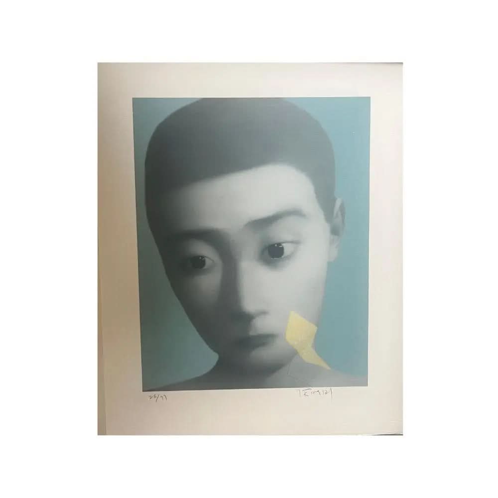ZHANG XIAOGANG  - My Dear Friends 05, 2002 - Color lithograph on Lana vellum paper