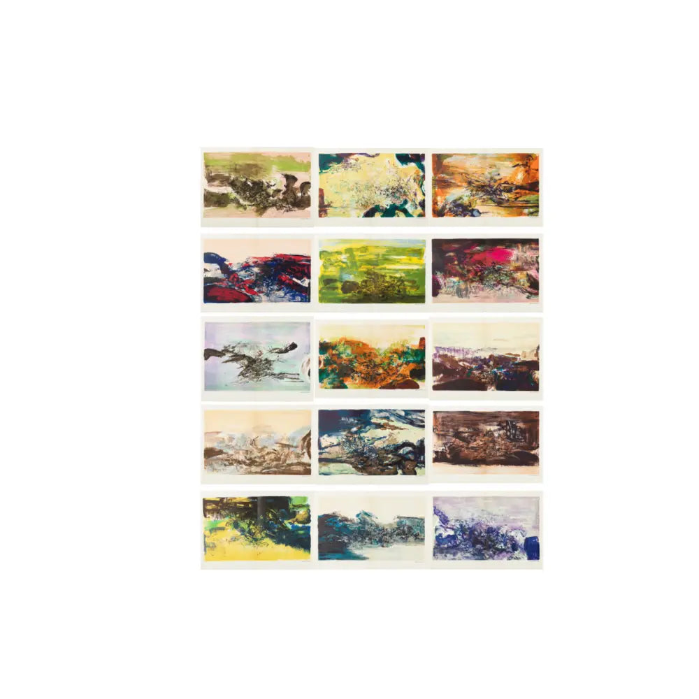 Zao Wou Ki, À La Gloire de l’image et art poétique (1976) - Color lithographs
