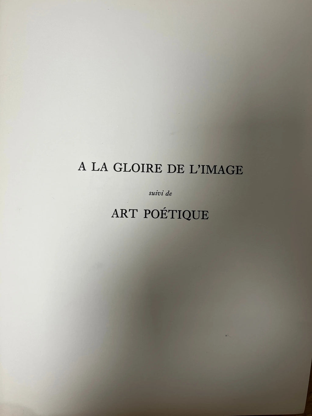Zao Wou Ki, À La Gloire de l’image et art poétique (1976) LYNART STORE