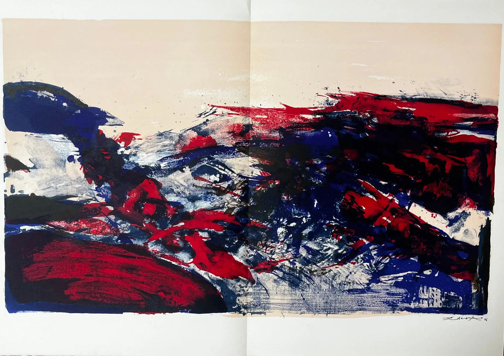 Zao Wou Ki, À La Gloire de l’image et art poétique (1976) LYNART STORE