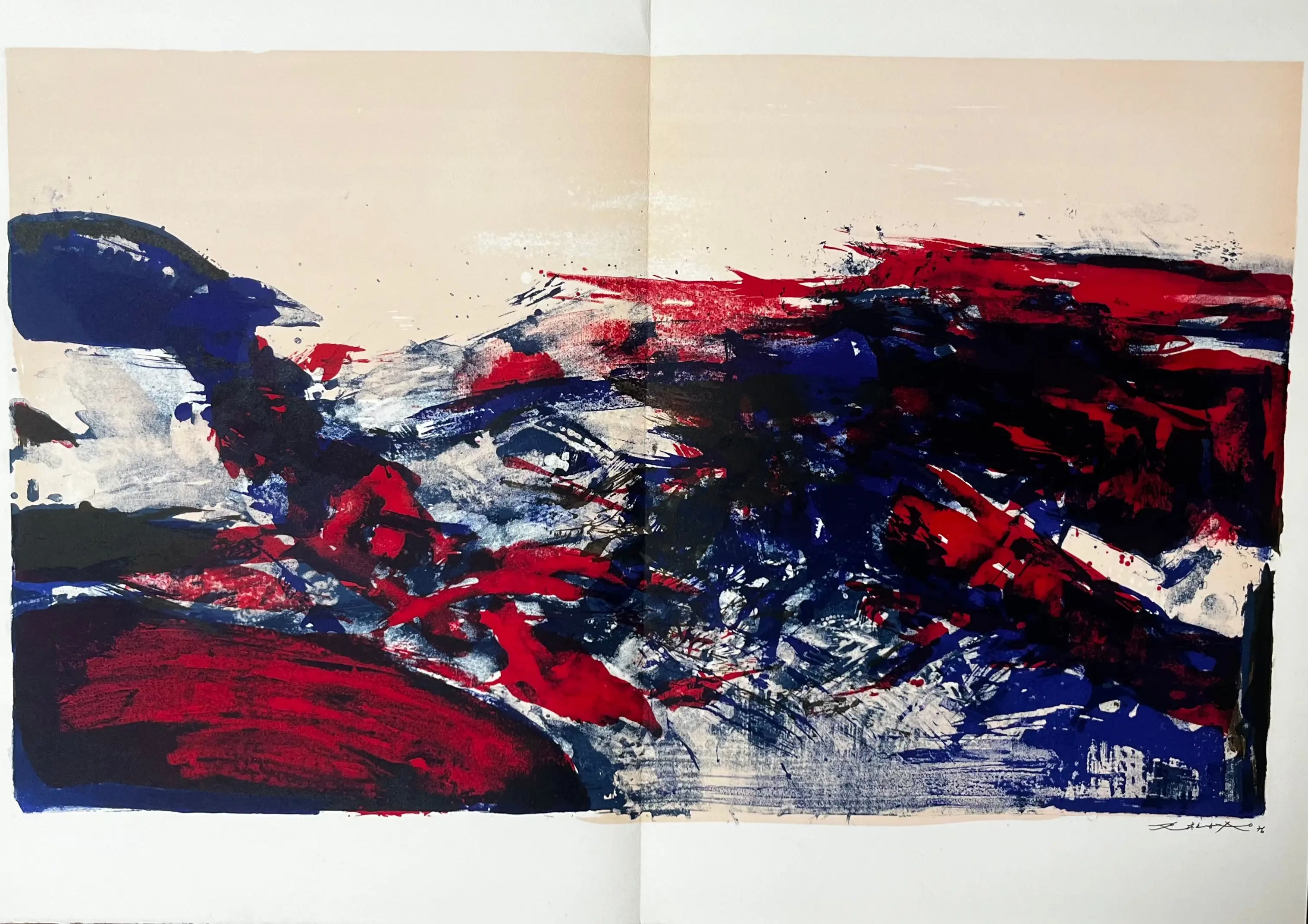 Zao Wou Ki, À La Gloire de l’image et art poétique (1976) LYNART STORE