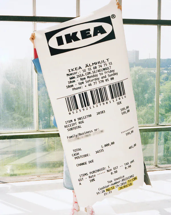 Virgil Abloh X Ikea - Tapie Official Large Format Receipt – LYNART STORE