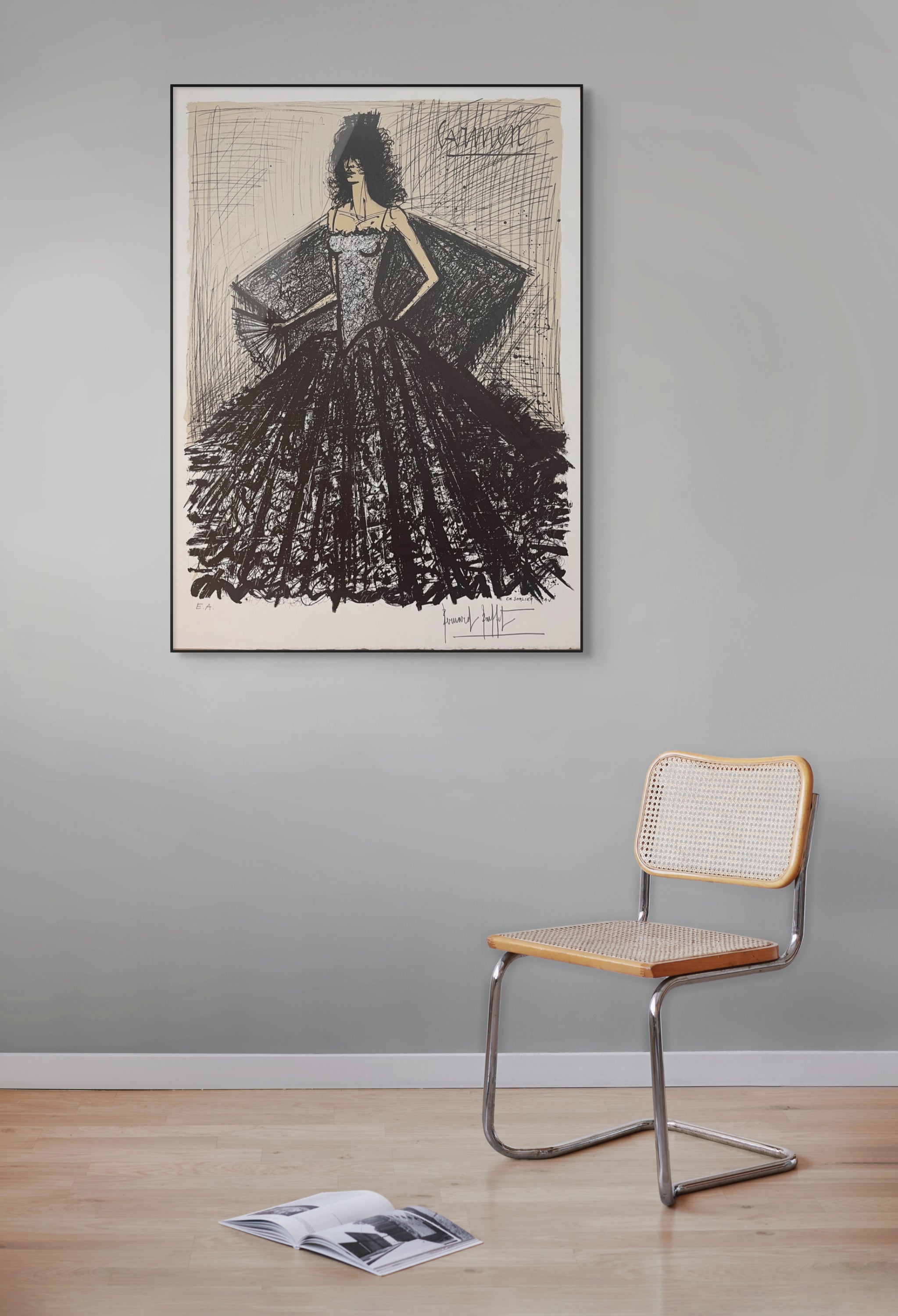 Bernard Buffet - Carmen II 1981 - Color lithograph – LYNART STORE