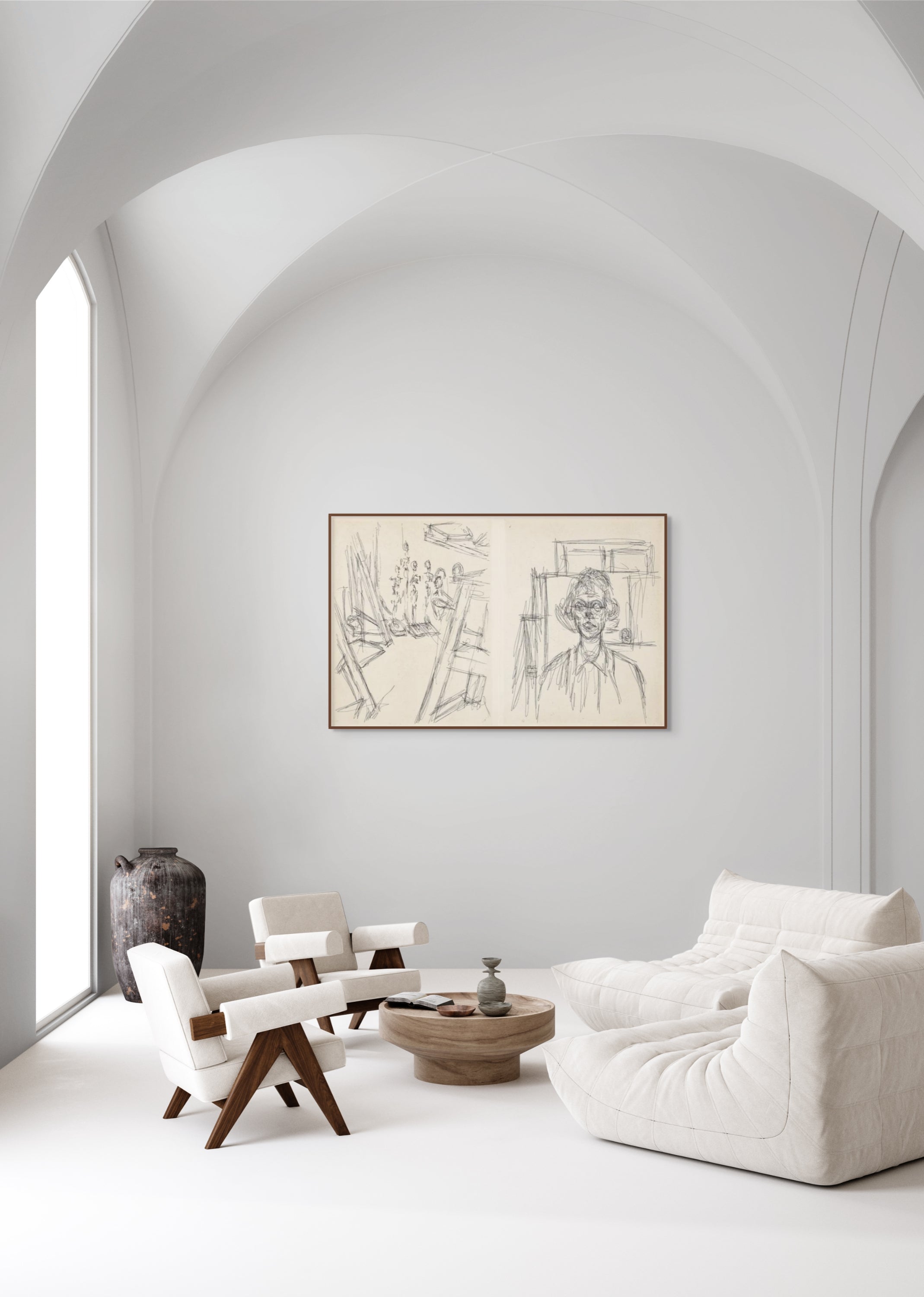 Alberto GIACOMETTI - Studio with Annette from La Double Vue (1964)