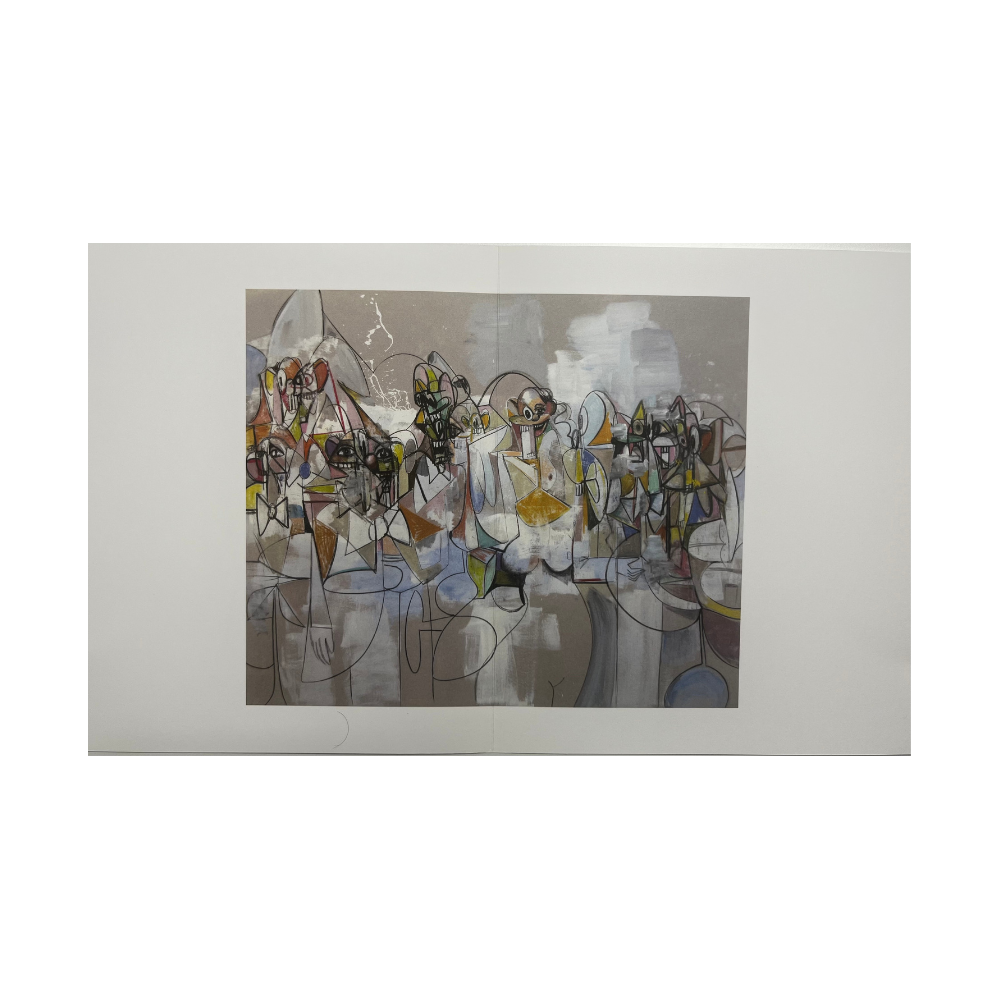 George Condo - Plate 16 Compression noire et rouge (2011) I Édition limitée