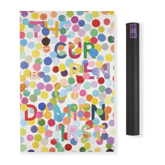 Ensemble de 4 Damien Hirst - The Currency Posters (Blue, Yellow Silver, Purple, Pink)