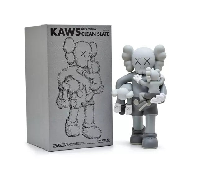 KAWS, Clean Slate Vinyl Figure Grey,2018