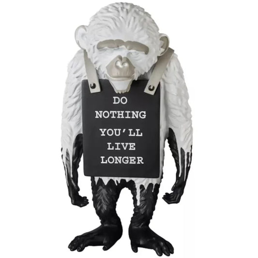 Banksy x Medicom, Monkey "Non fare nulla vivrai più a lungo" 1