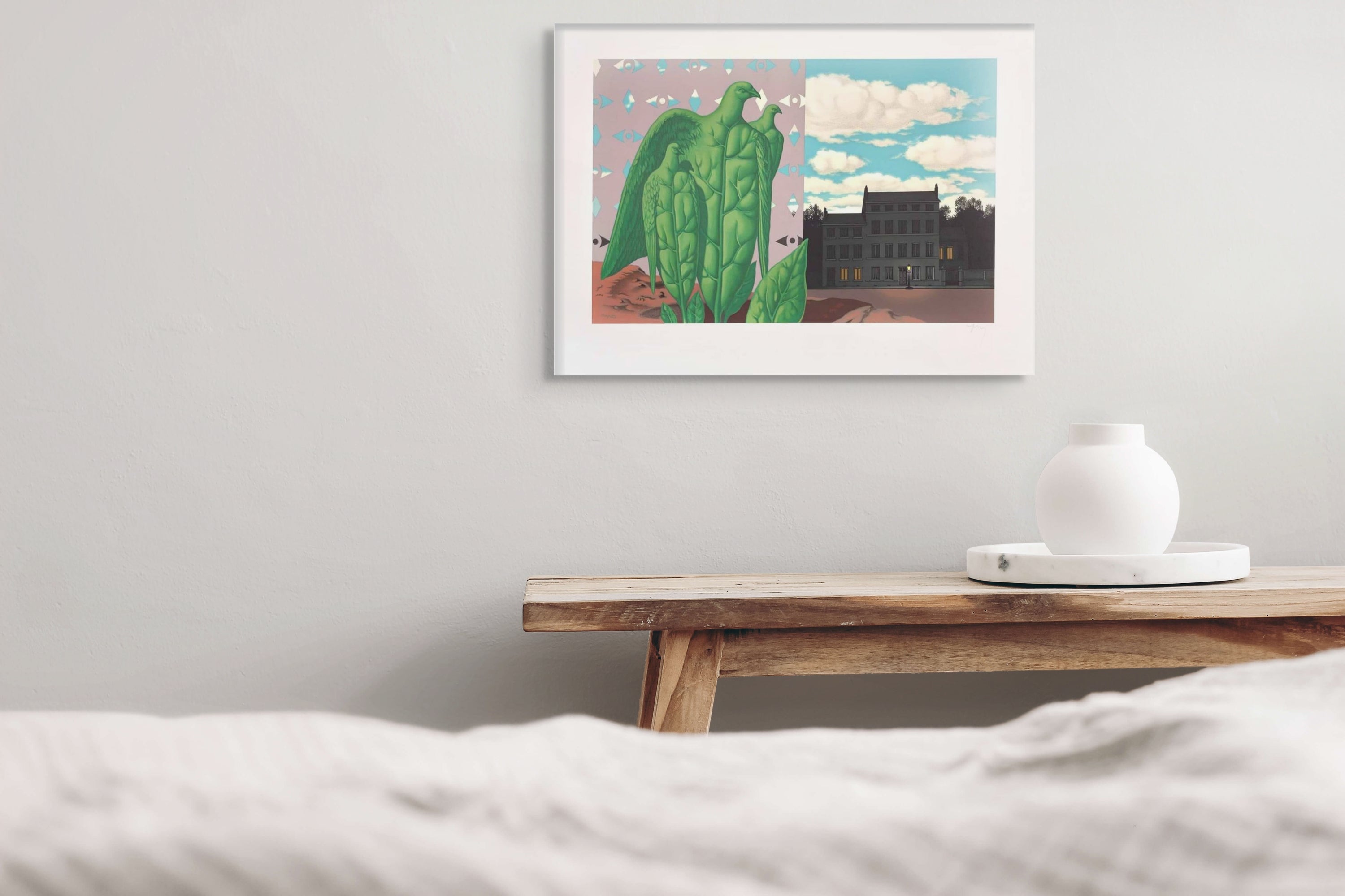 René Magritte - Les Grands Oiseaux sont Ceux de L'Ile au Trésor (1968)