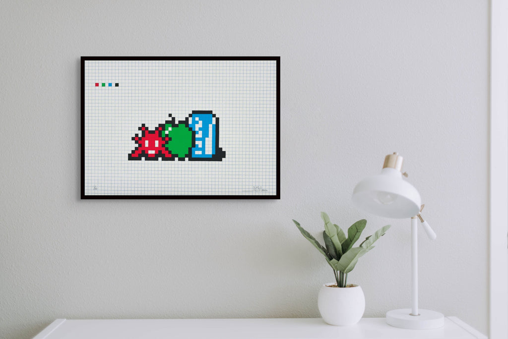 Invader - Still Life with Pocari Can (2014)