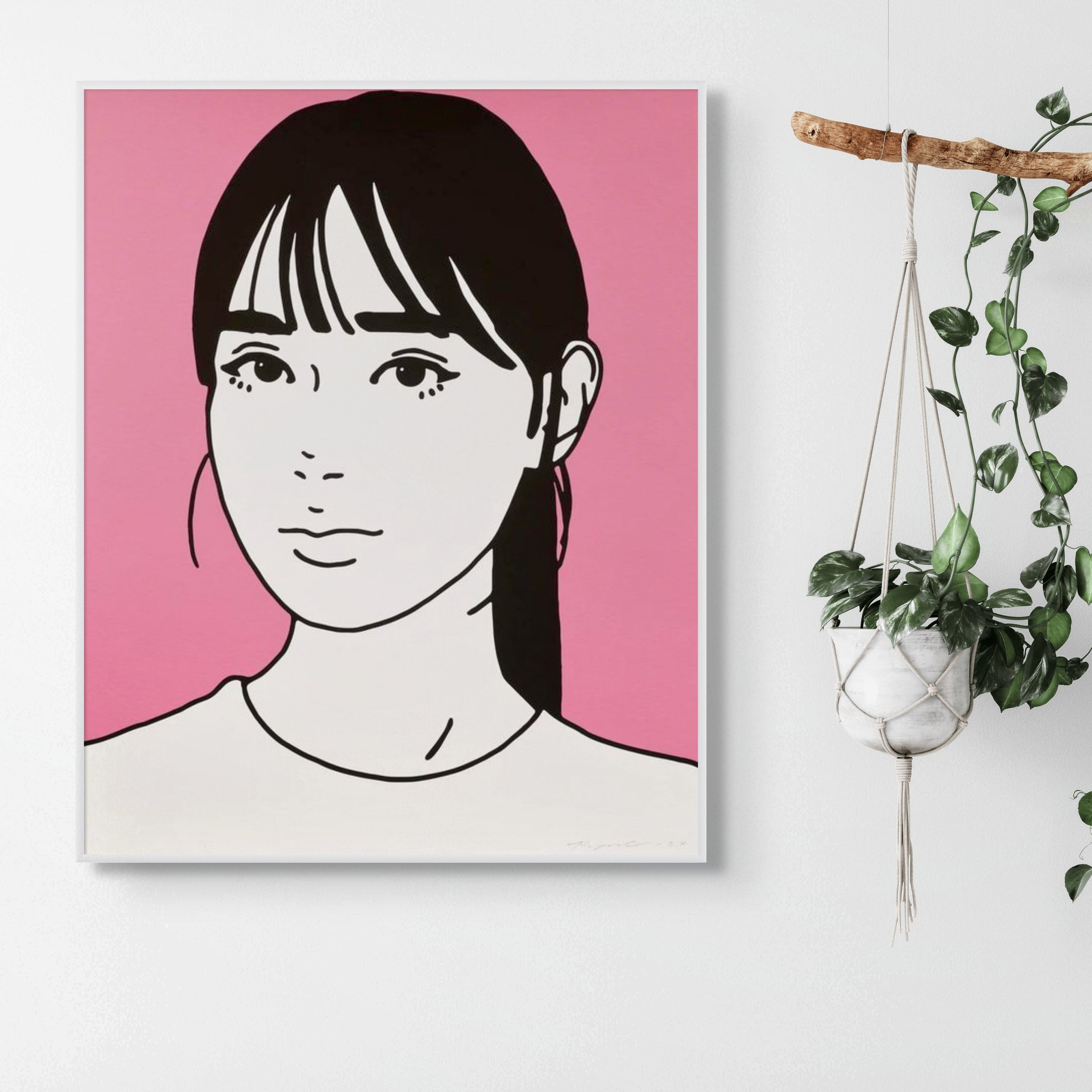 KYNE - Untitled (Pink) 2024 - Three-color screenprint on Kakita