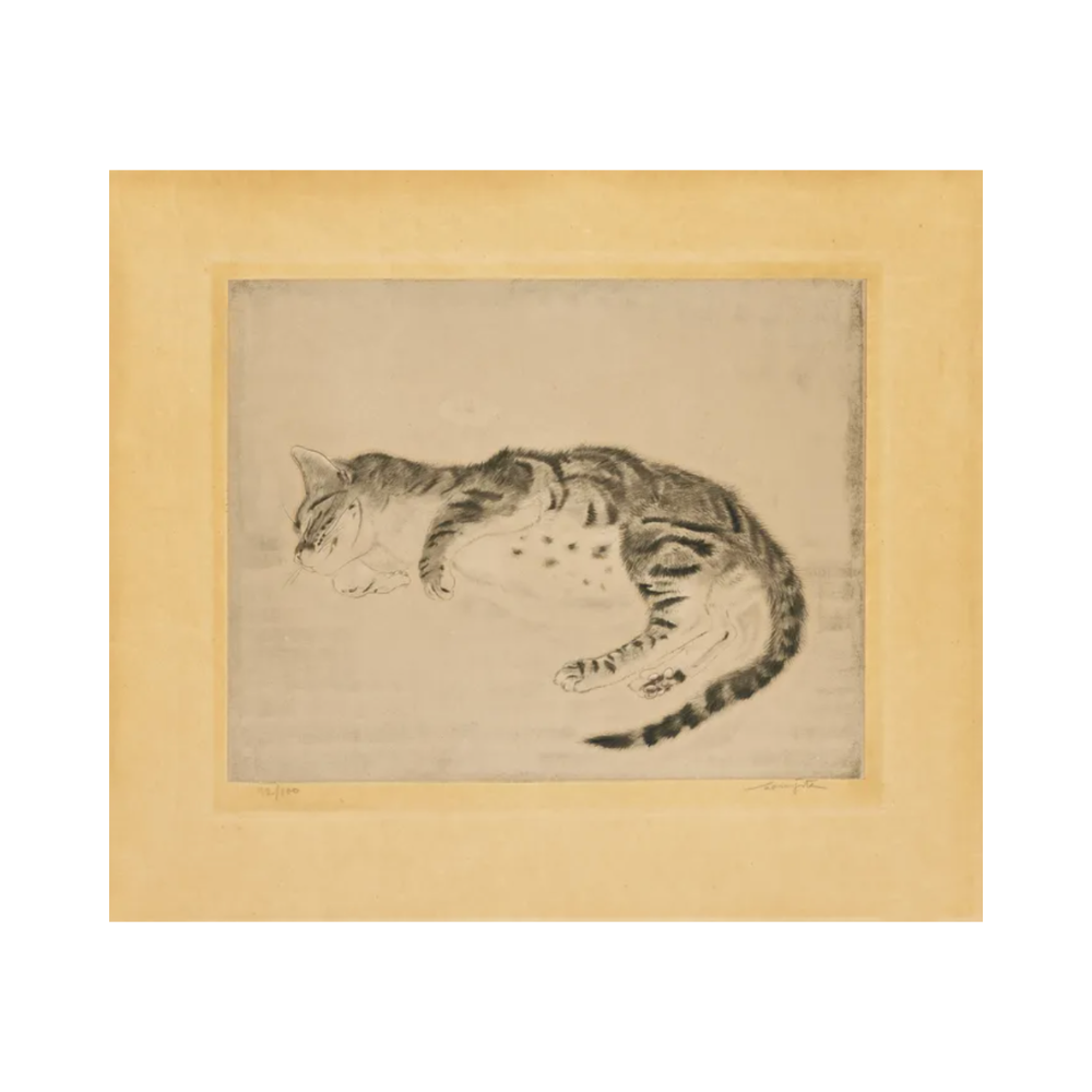 Léonard Tsuguharu Foujita – Chat Endormi
