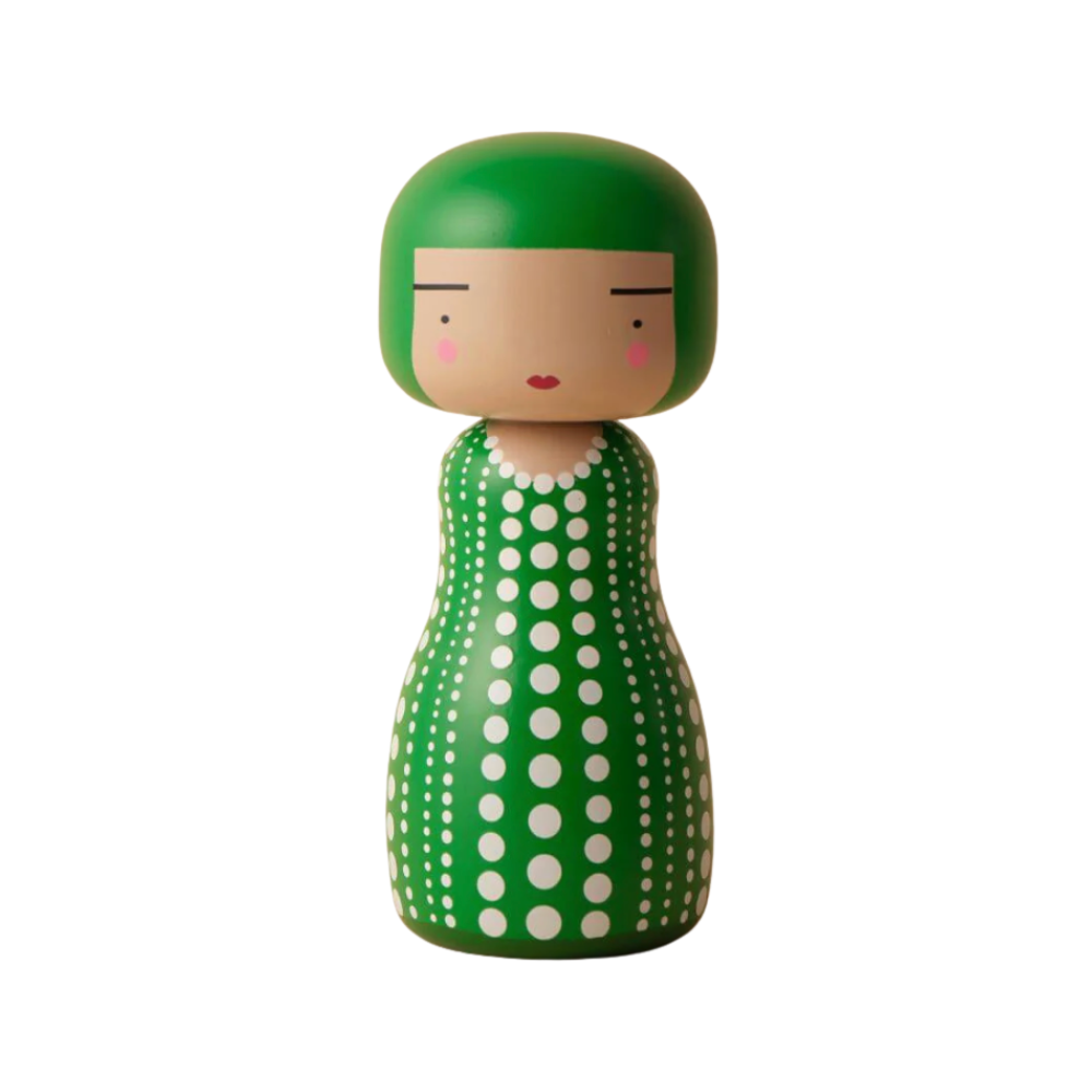 Yayoi Kusama – Kokeshi à pois verts
