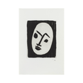 Henri Matisse – Masque Blanc sur Fond Noir