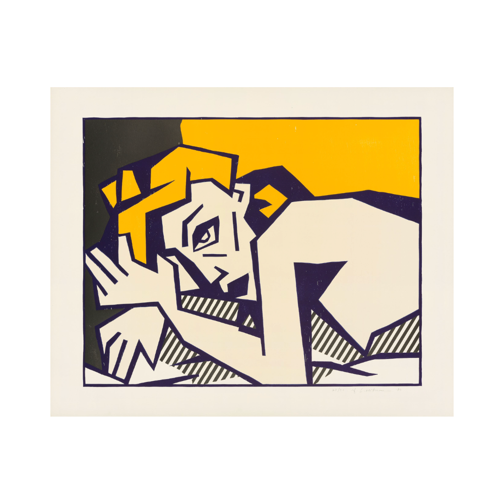 Roy Lichtenstein - Lithographie « Bain d'éponge »