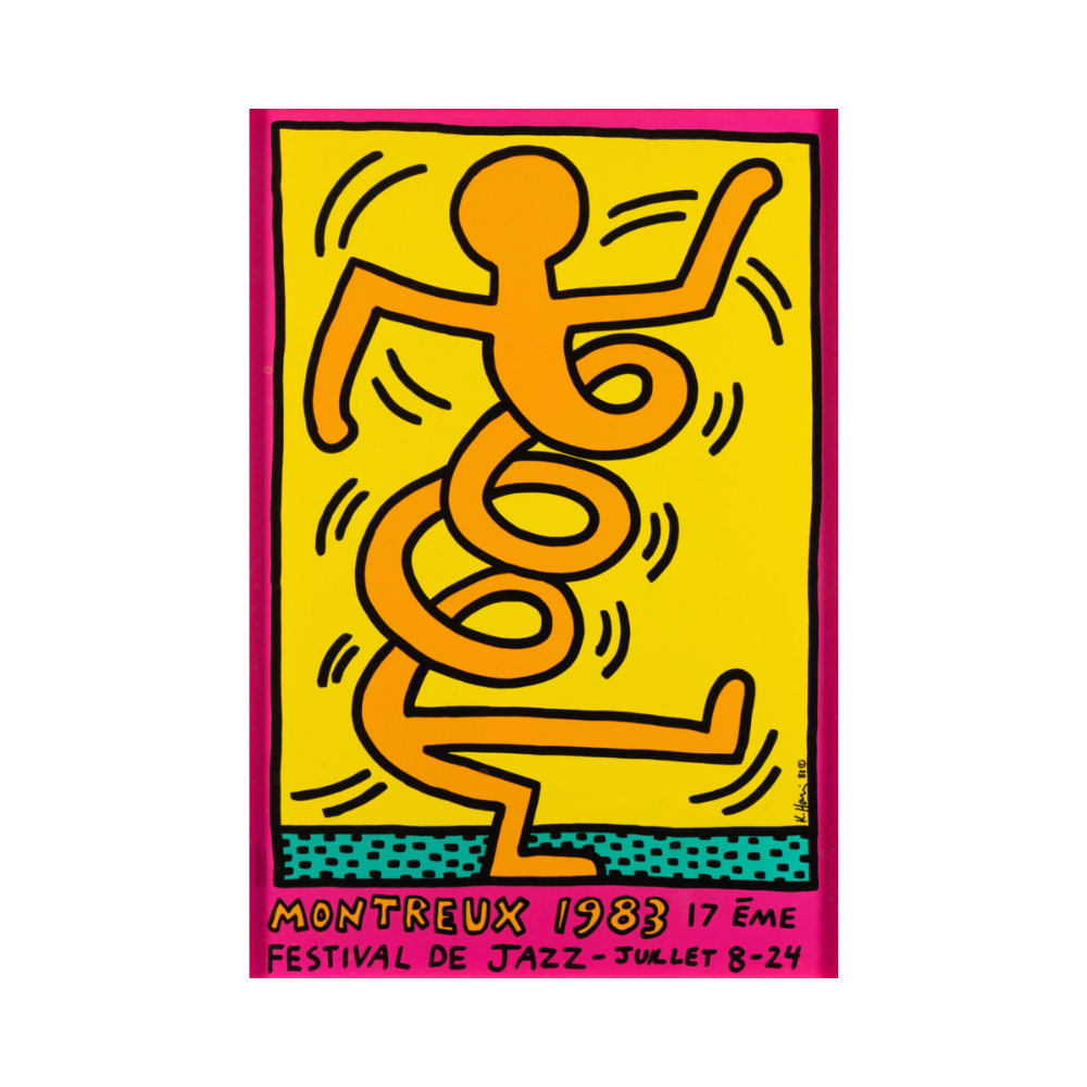 Keith Haring – Montreux Festival de Jazz, Juillet (Rose)