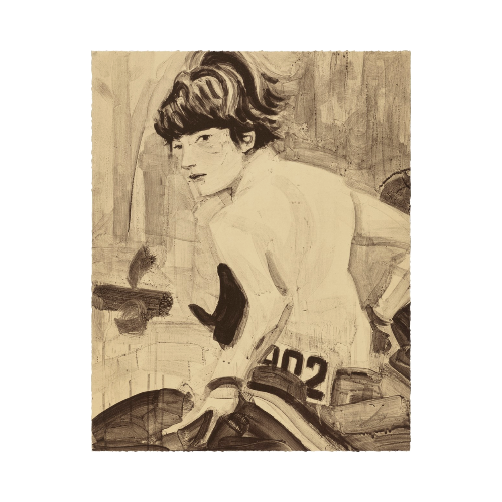 Elizabeth Peyton - Mai (Au-delà) d'après le Portrait de Mai (Omai) de Sir Joshua Reynolds - 2023