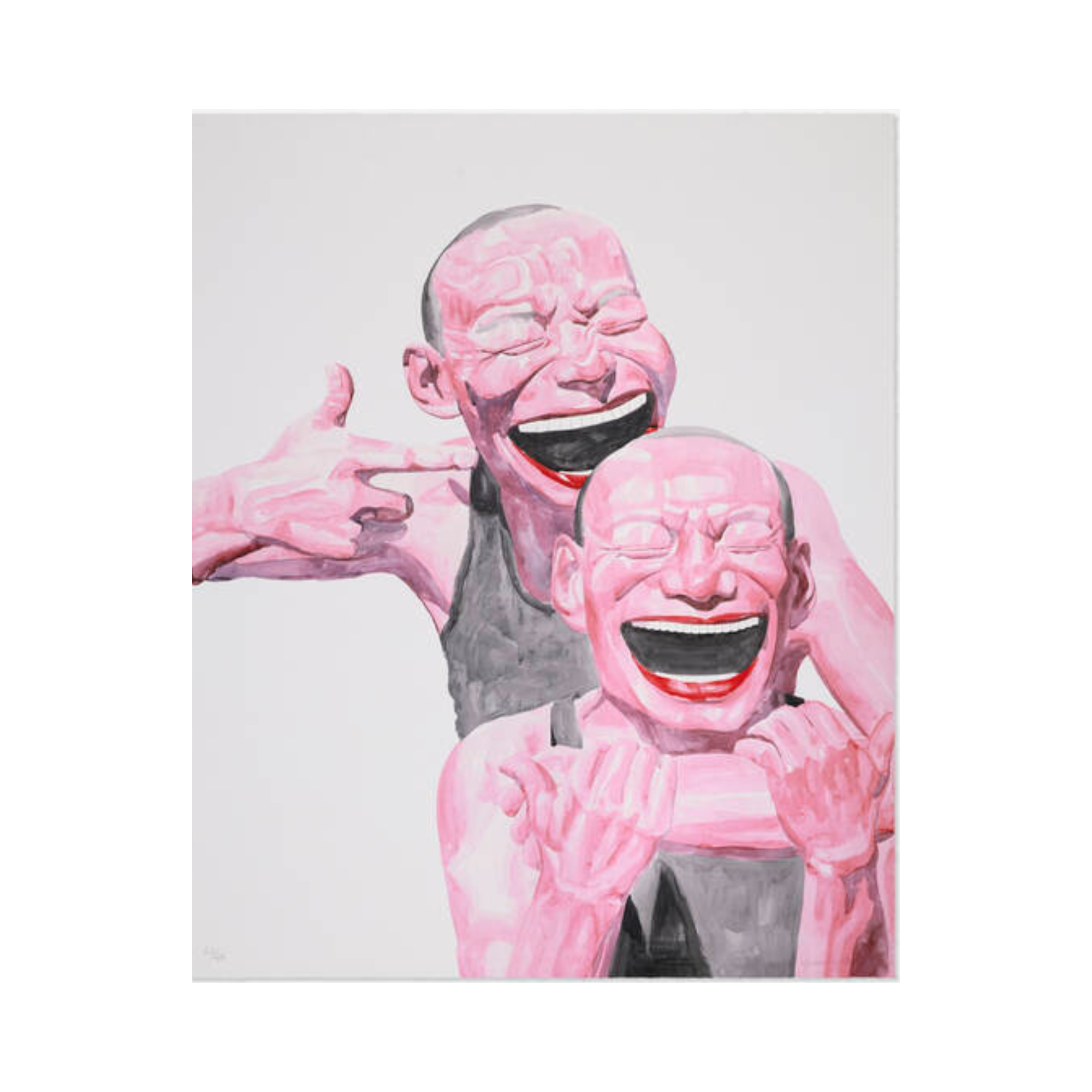 Yue Minjun Untitled Smile-ism No. 14 2006 color lithograph on paper
