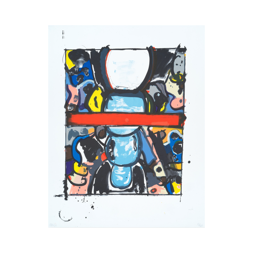 alt="Eddie Martinez BUFLY Study of Study pic in pic 2022 lithograph on 300g Velin d'Arches paper 87x69 cm limited edition of 60"
