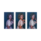 alt="Cindy Sherman Untitled Head Shots Series Triptych 2000-2002 three staged female headshot portraits displayed side by side"