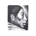 <img alt="Elizabeth Catlett, Cabeza Indígena, lithograph on wove paper, 1955–2003. Close-up portrait of a woman with strong features and an introspective expression, rendered in black and white with dense, high-contrast printmaking technique." />
