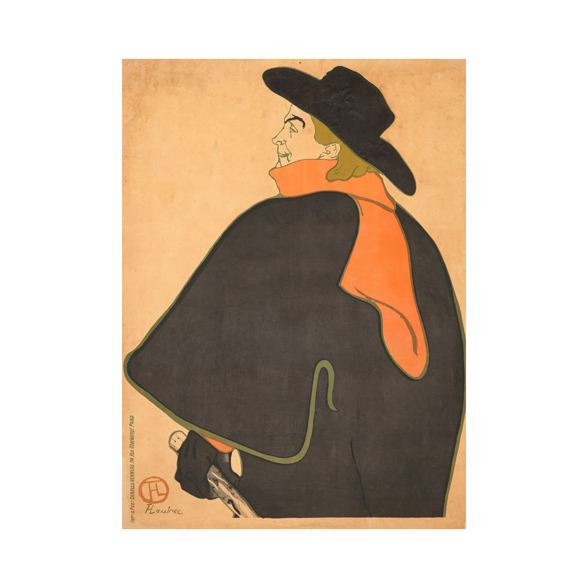 Henri de Toulouse-Lautrec – Aristide Bruant dans son Cabaret