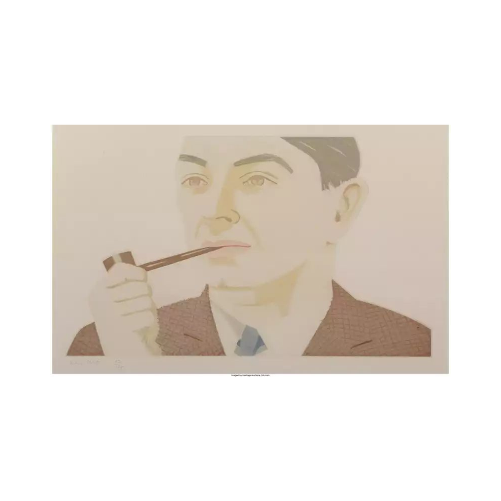 Alex Katz – Man with Pipe (1984) | Original Aquatint – LYNART STORE Alex Katz – Man with Pipe (1984) | Original Aquatint – LYNART STORE