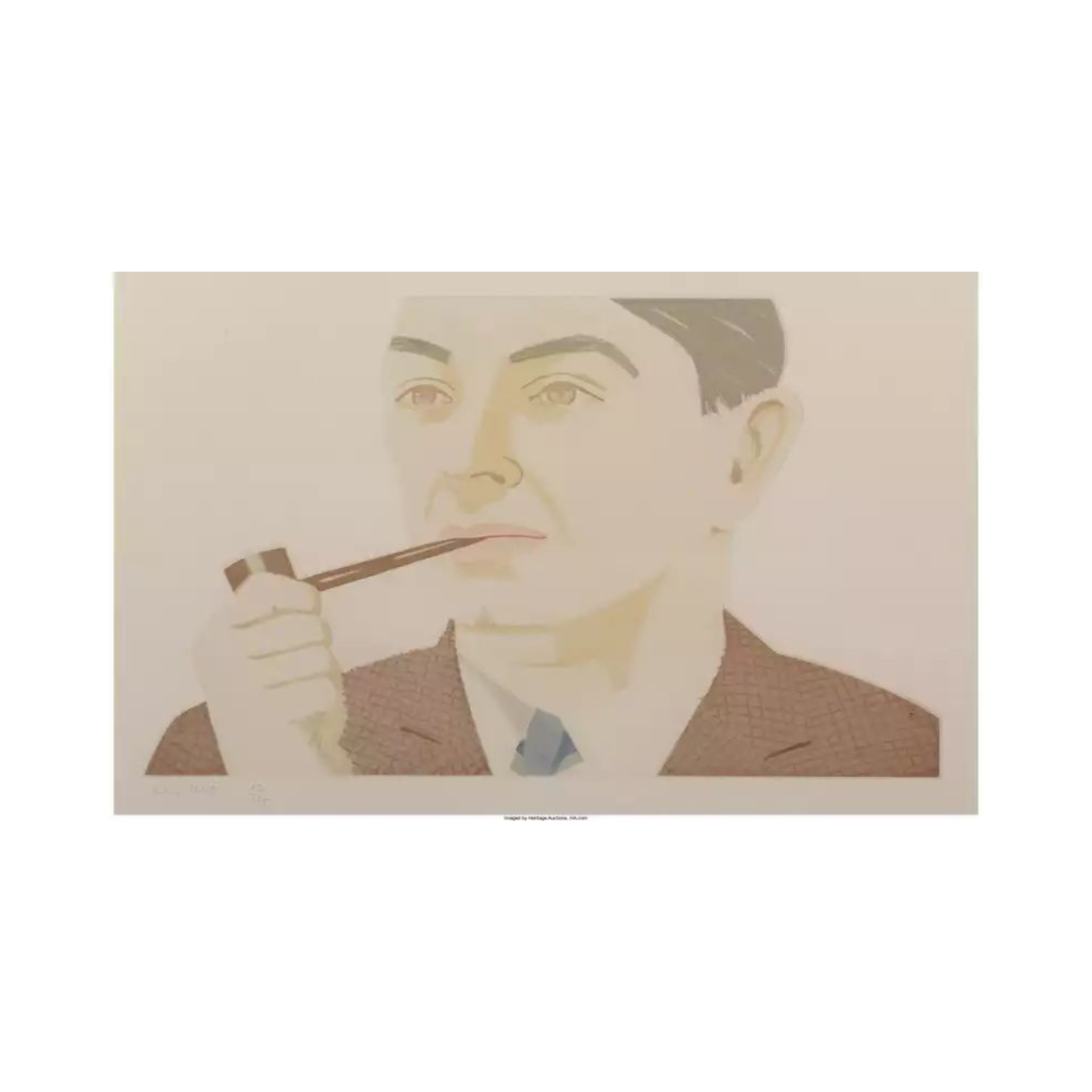 Alex Katz – Man with Pipe (1984) I Limited Edition