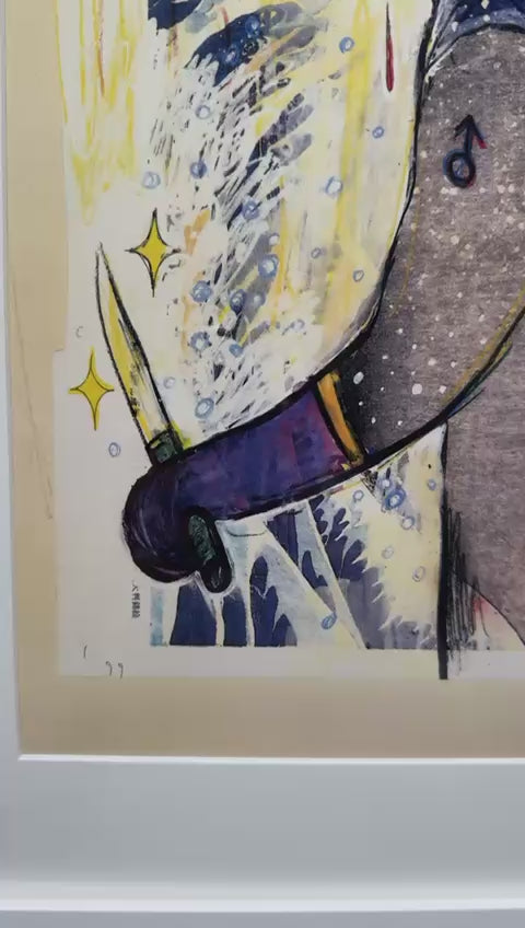 Yoshitomo Nara - Slash with a Knife (In the Floating World Series (1999)