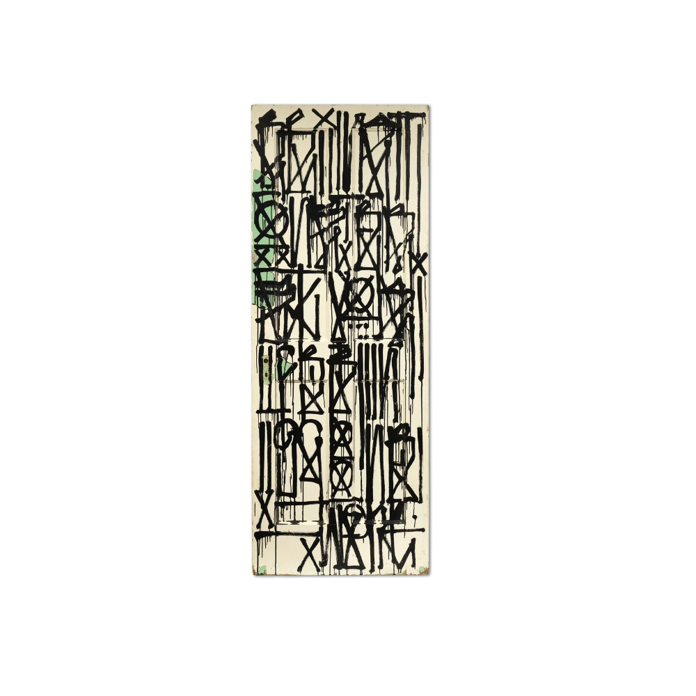 RETNA – Untitled (2012) - Acrylic on found door