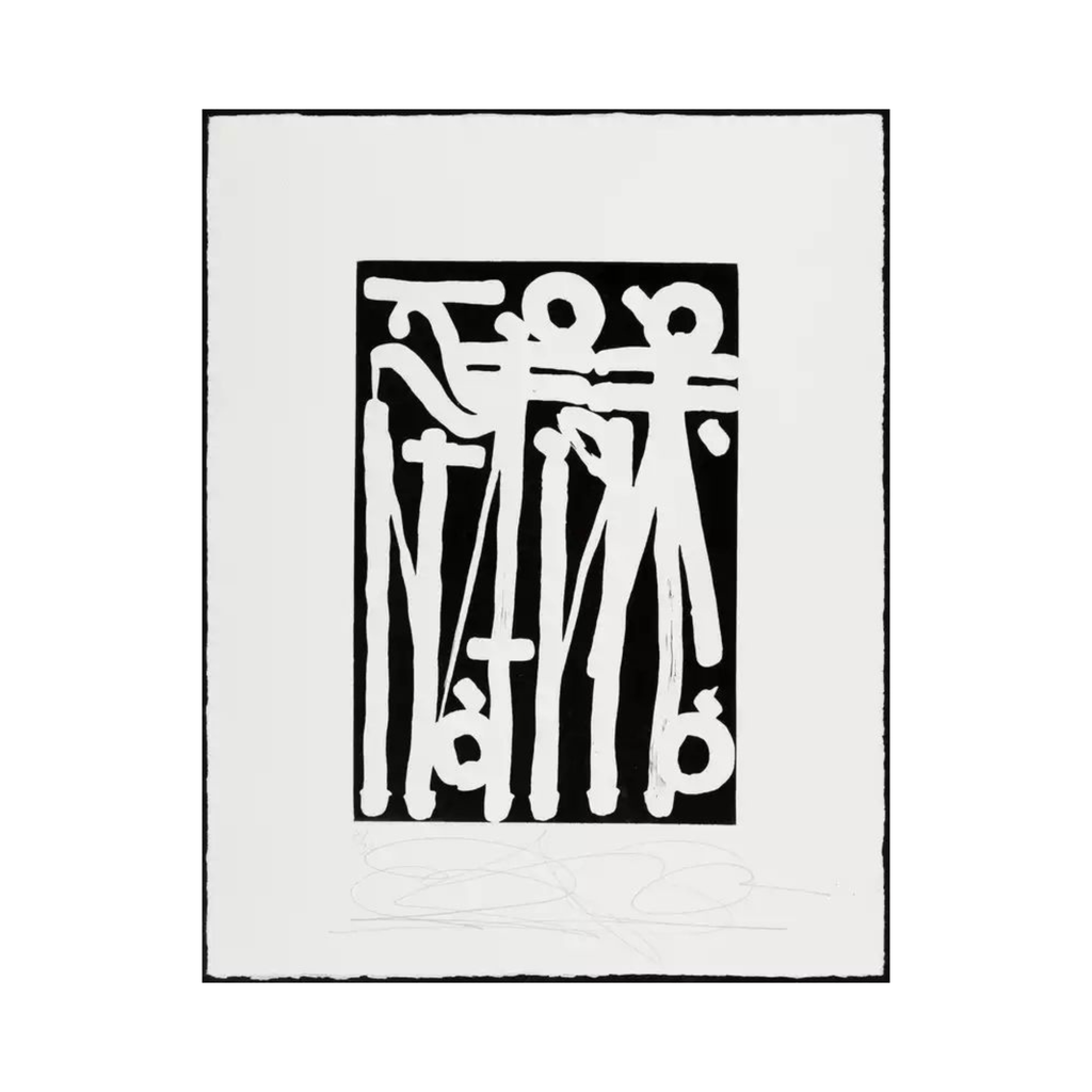 RETNA – Untitled (White on Black) (2018) I Limited Edition