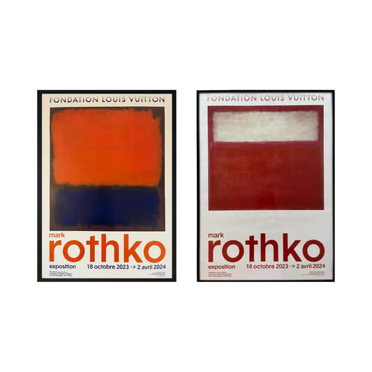 Mark Rothko - Juego de 2 carteles - FUNDACIÓN LOUIS VUITTON - 2023