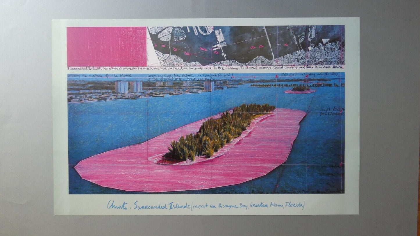 Christo et Jeanne-Claude -Surrounded Islands, Florida, 1981