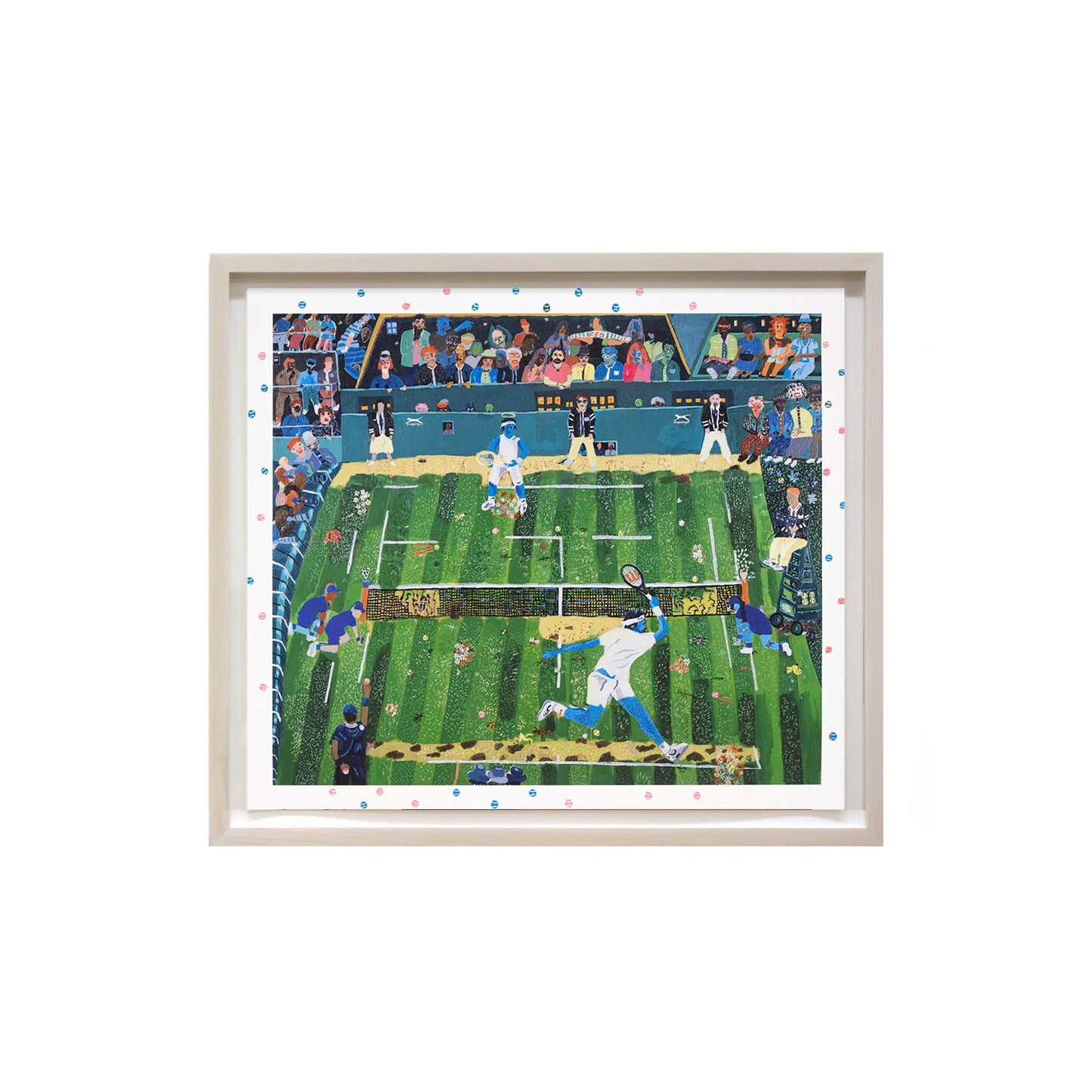 Shaun Ellison, Nadal vs. Federer, Wimbledon 2008, Hand-embellished, Signed and Numbered Limited Edition Print