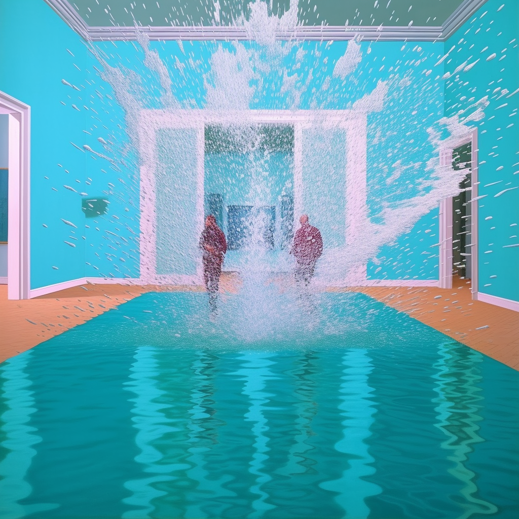 Richard Prince - Vidrio acrílico de gran formato - Doble Splash
