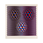 Victor Vasarely - Conjonction (1987) I Limited Edition