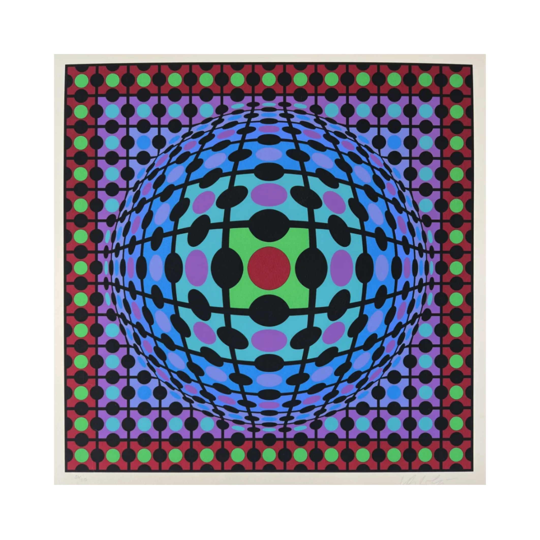 Victor Vasarely – Procion-3 (1977) | Silkscreen – LYNART STORE