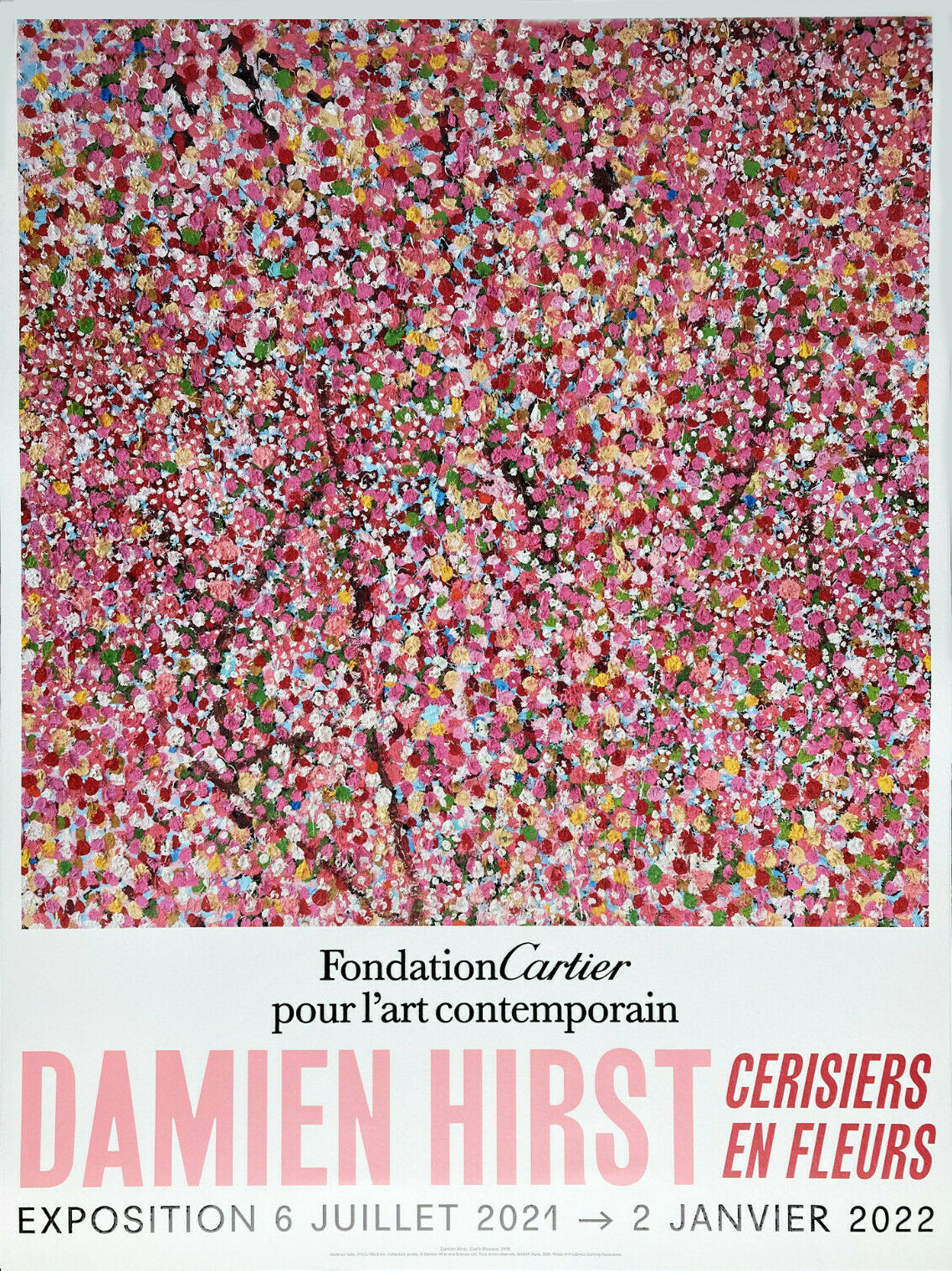 Damien Hirst - Fiore di ciliegio - Fondation Cartier Paris ©, Manifesto originale della mostra 6/6